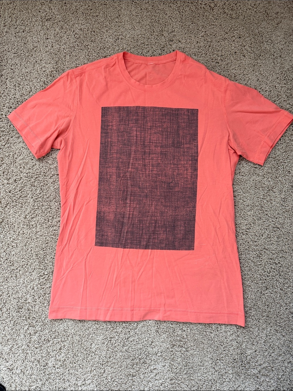 lululemon Men's Coral Graphic Crew Neck T-Shirt